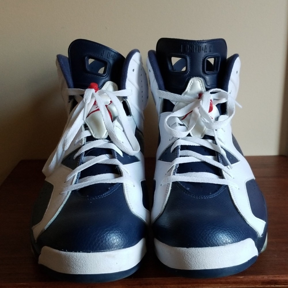Nike Air Jordan VI 6 Olympic Sz 18 - Picture 2 of 5